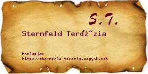 Sternfeld Terézia névjegykártya
